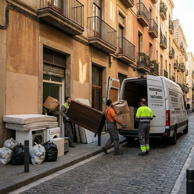 Vaciado de pisos y locales Madrid - recogida de muebles y enseres Vallecas
